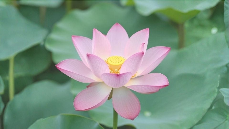 Calming Lotus flower representing spiritual growth